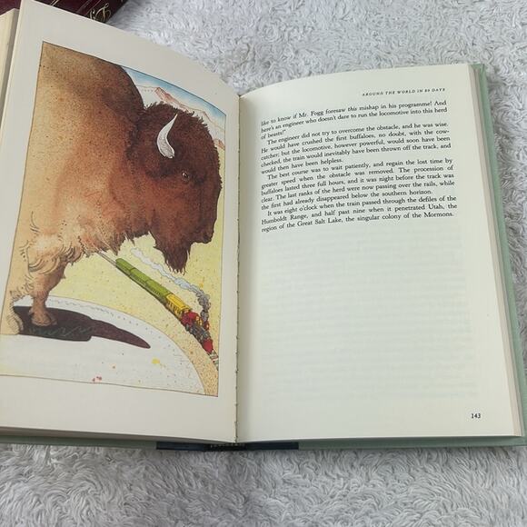 Lot of 3 Readers Digest Edition vtg books - Twain, Verne, Day HC GOOD - Picture 9 of 12